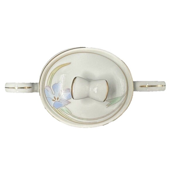 Mikasa Charisma Black Cream and Sugar Bowl with Lid Set Made in Japan L9050 - Picture 4 of 15